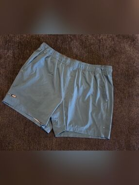 Men's Athletic Performance Shorts in Light Blue. NO SIZE TAG